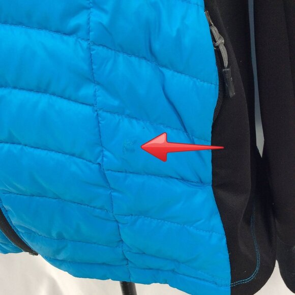 32 Degrees Weatherproof Down Puffer Jacket Womens Size Large Thumbholes Stretch - Picture 7 of 10